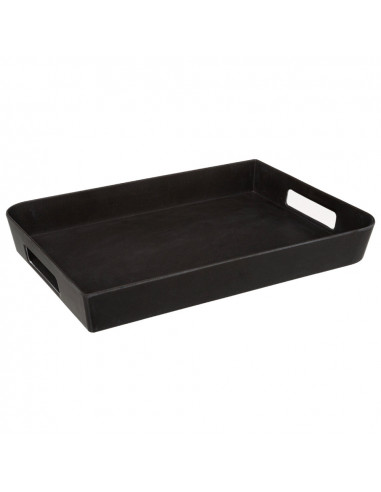 Plateau mélamine blanc 35x25cm collection 'noir kitchen'