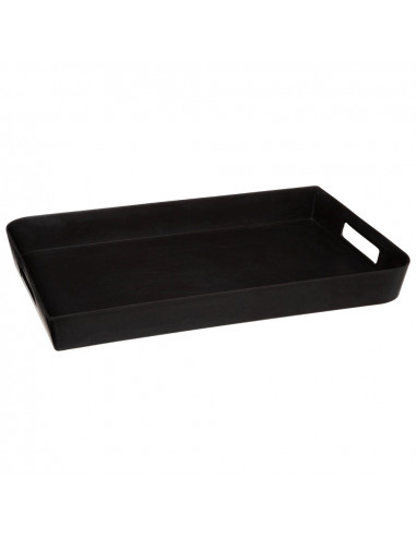 Plateau mélamine blanc 45x30cm collection 'noir kitchen'