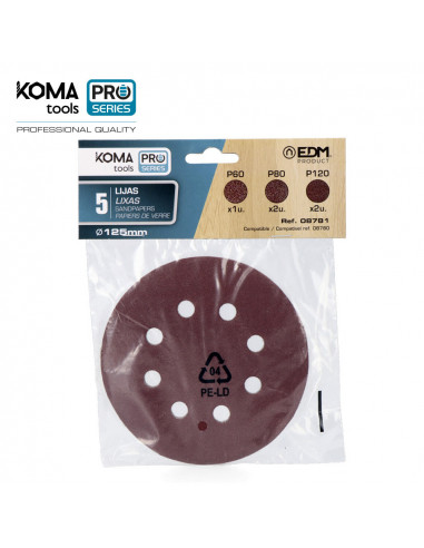 Kit 5 sables de rechange pour 08780 koma tools pro series battery