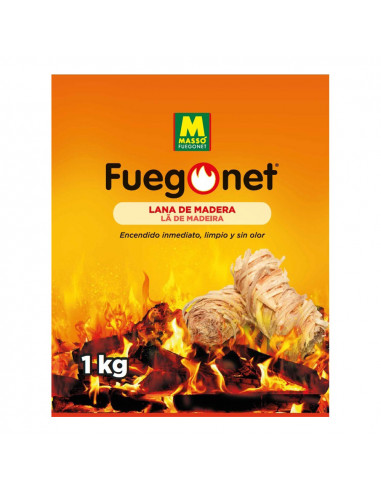 Laine allume le feu ecologique 1kg fuegonet 231653 massó