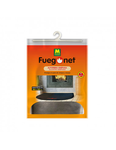Tapis ignifuge semicirculaire 80x50cm fuegonet 231437s massó.