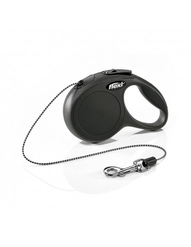 Cordon spécial flexi classic cat pour chats couleur noir nayeco