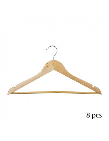 Ensemble de cintres en bois 8ud