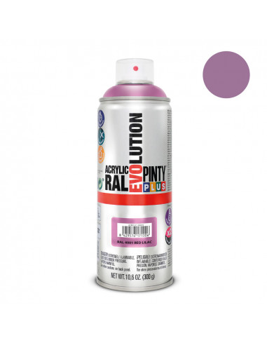 Peinture en aérosol pintyplus evolution 520cc ral 4001 lilas rouge