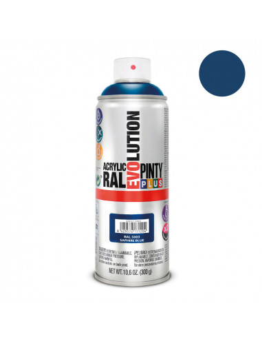 Peinture en aérosol pintyplus evolution 520cc ral 5003 bleu saphir