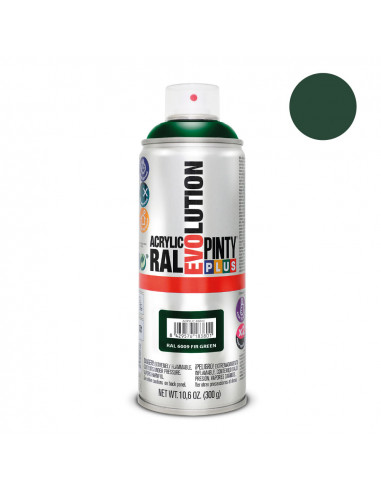 Peinture en aérosol pintyplus evolution 520cc ral 6009 vert sapin