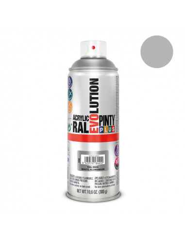 Peinture en aérosol pintyplus evolution 520cc ral 9006 blanc aluminium