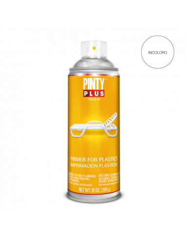 Peinture en aérosol pintyplus tech apprêt pour plastiques 520cc i199 transparent