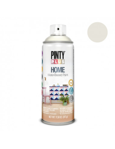 Peinture en aérosol pintyplus home 520cc whitelinen hm113