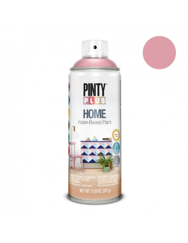 Peinture en aérosol pintyplus home 520cc ancient rose hm118