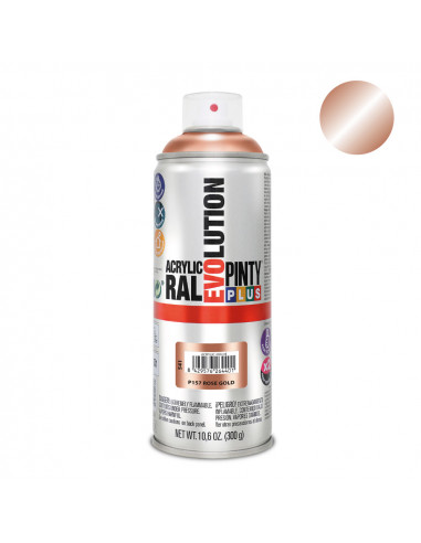 Peinture en aérosol pintyplus evolution 520cc rose gold p157