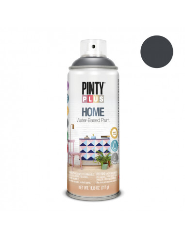 Peinture en aérosol pintyplus home black hm438
