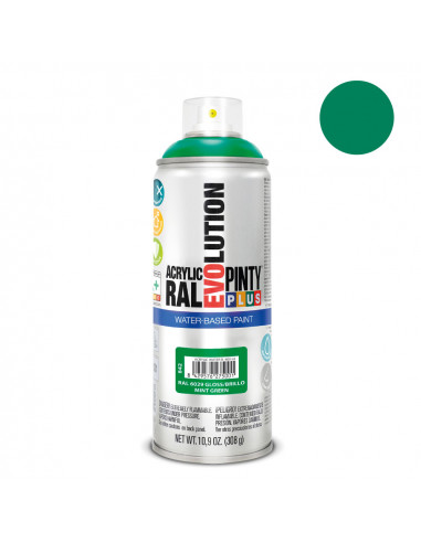 Peinture en aérosol pintyplus evolution water-based 520cc ral 6029 vert menthe