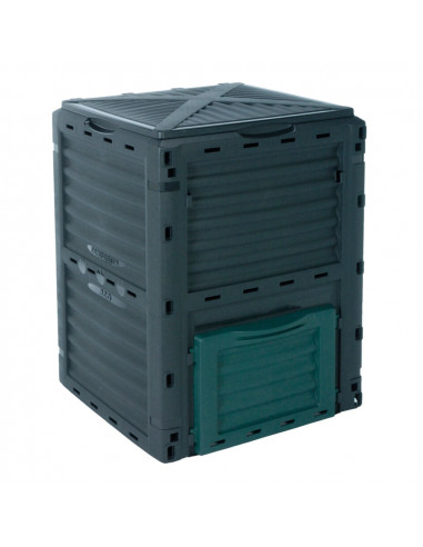 Boîte de compostage 300 l couleur noire 61x61x83cm