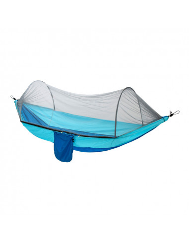 Hamac de voyage extérieur avec moustiquaire 140x260cm couleurs assorties