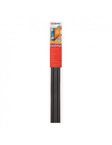Bourrelet double porte rouleau 95cm x 25mm gris tesa
