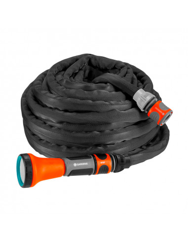 Kit de tuyau gris liano. longueur 15m. gardena