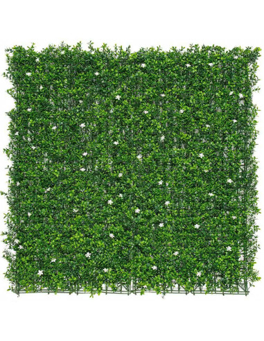 Jardin vertical fleurs de jasmin couleur verte 1x1m nortene