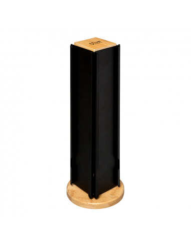 Porte capsule café (nespresso & vertuo & dolce gusto) noir-bambou col.'noir kitchen'.