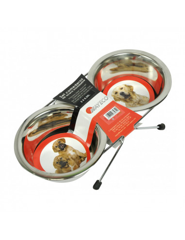Set d'alimentation en acier inoxydable 2 x 0,35lt nayeco