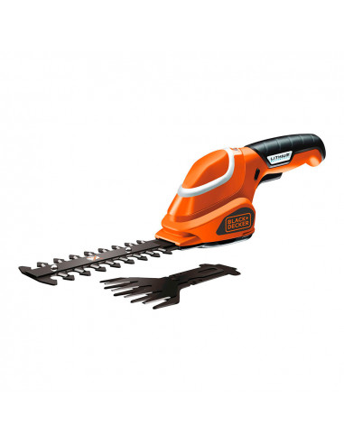 S.of. le kit de ciseaux courts pour pelouse fixe la batterie de haie 7,2v 1,5ah lithium gsl700-qw black decker