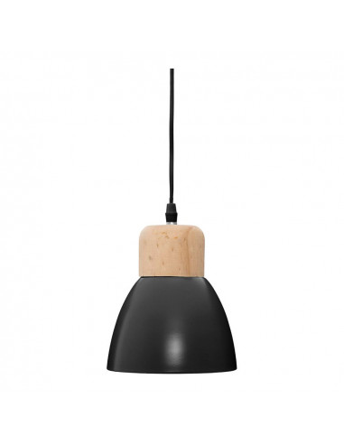 Plafond noir ø15x19cm (diamètre / hauteur) ampoule e14 non inclus