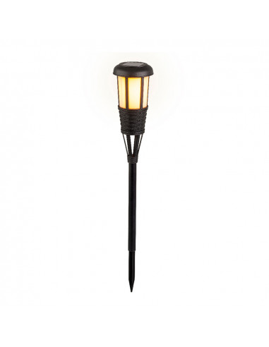 Piquet solaire effet osier noir