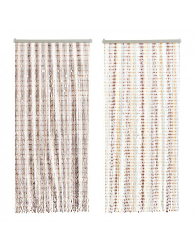Rideau plastique 64 lignes couleurs assorties 90x1,5x200cm