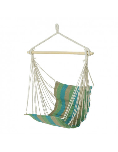 Balançoire suspendue coton 100x98x50cm couleurs assorties