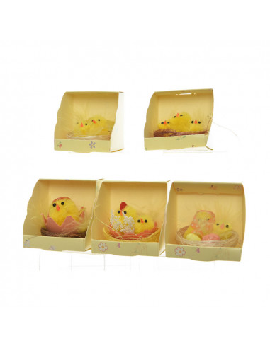 Modèles assortis de nids de pâques ø5x4cm