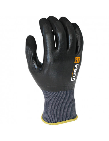 Gant de travail nylon / nitrile noir taille 6 juba