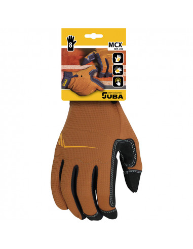 Gant de travail cuir synthétique / spandex touch taille 8 juba