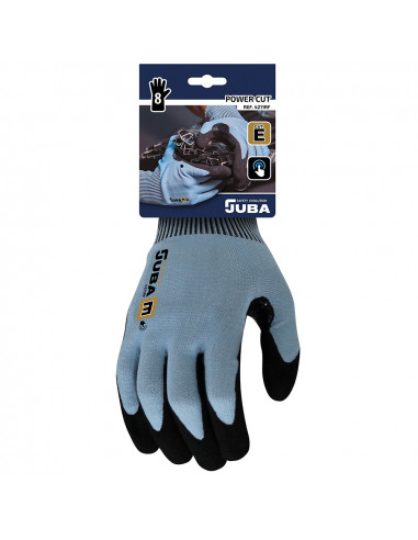 Gant de travail touch k-rock fibre / nitrile taille 6 juba
