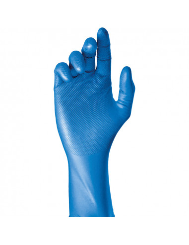 Boite 50 gants jetables nitrile bleu sans poudre taille 8 juba