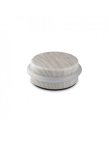Butoir de porte adhésif plastique-métallique décoré érable nordique ø4,6x1,8cm inofix