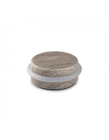 Adhésif plastique-métallique butée de porte décorée oliviers mediterraneo ø4,6x1,8cm inofix
