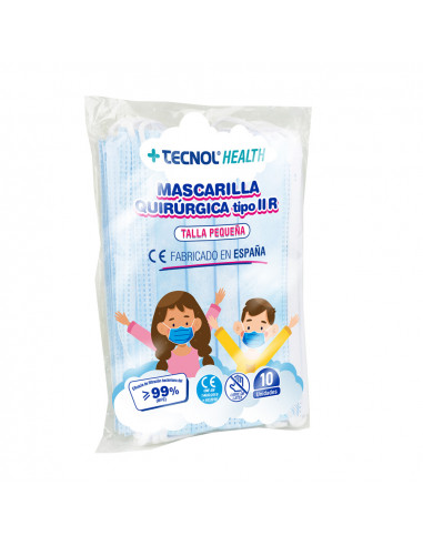 Sac masque chirurgical bleu 10 unités pour enfants