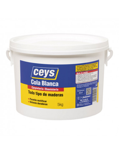 Ceys colle blanche bois pot 5kg 501705