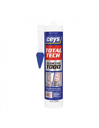 Ceys total tech cartouche blanche 290ml 507216