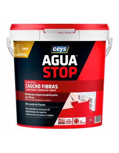 Fibres de caoutchouc aguastop rouge 5kg 903301 ceys