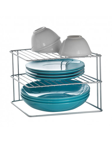Meuble d'angle 3 hauteurs 'palio' 25x25x19cm metaltex