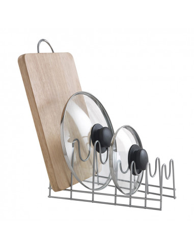 Support pour assiettes, couvercles et planches à découper 'lido' 29x50x17cm metaltex