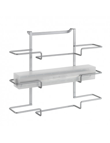 Support porte triple pour film/aluminium 'galileo' 36x9x30cm metaltex