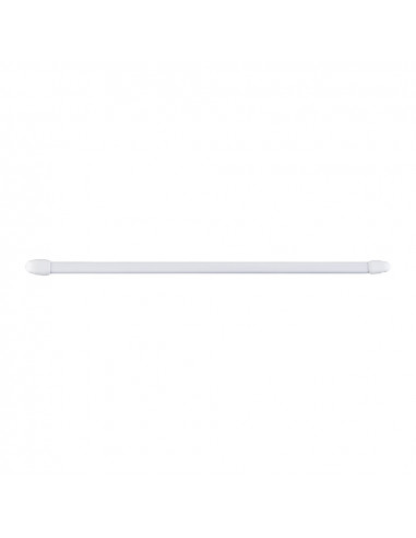 Porte-rideau plat 11mm 60-105cm blanc 2 unités