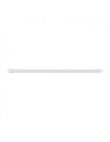 Porte-rideau plat 11mm 80-145cm blanc 2 unités
