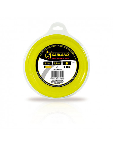 S.of. fil distributeur pour débroussailleuse 8m ø2,4mm circulaire 71023r8125 garland