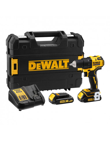 S.o.f. perceuse dewalt 18v xr 18v 13mm 2 batterie avec caisse dcd708s2t-qw.