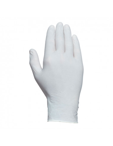 Boite de 100 gants en latex non poudre jetables taille 7 juba.
