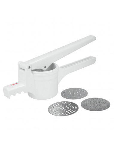 Presse-pommes de terre 3 disques inox 36cm metaltex