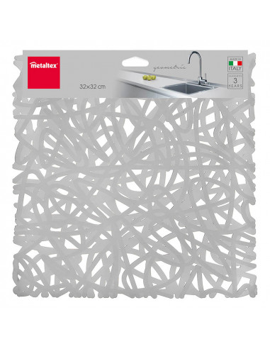 Protège-plaque évier metaltex 'geometric' 32x32cm couleurs assorties